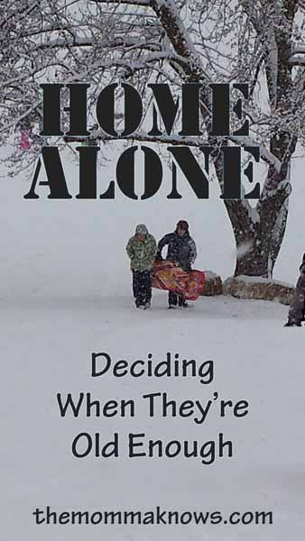 Home Alone: Deciding When They're Old Enough