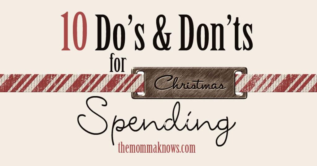 10 Do's & Don'ts for Christmas Spending