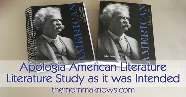 Apologia American Literature: Literature Study as it was Intended