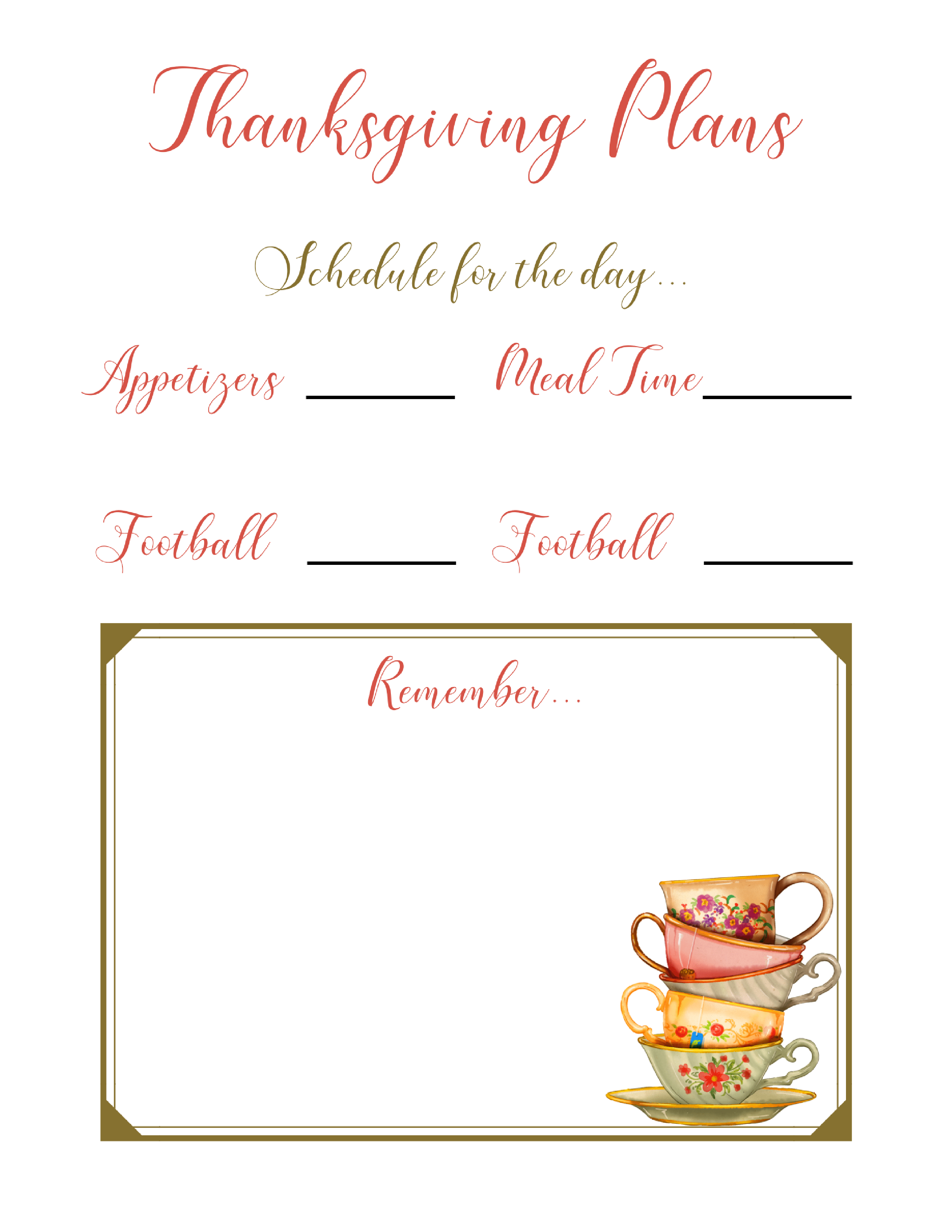 Thanksgiving Planner - Image 3