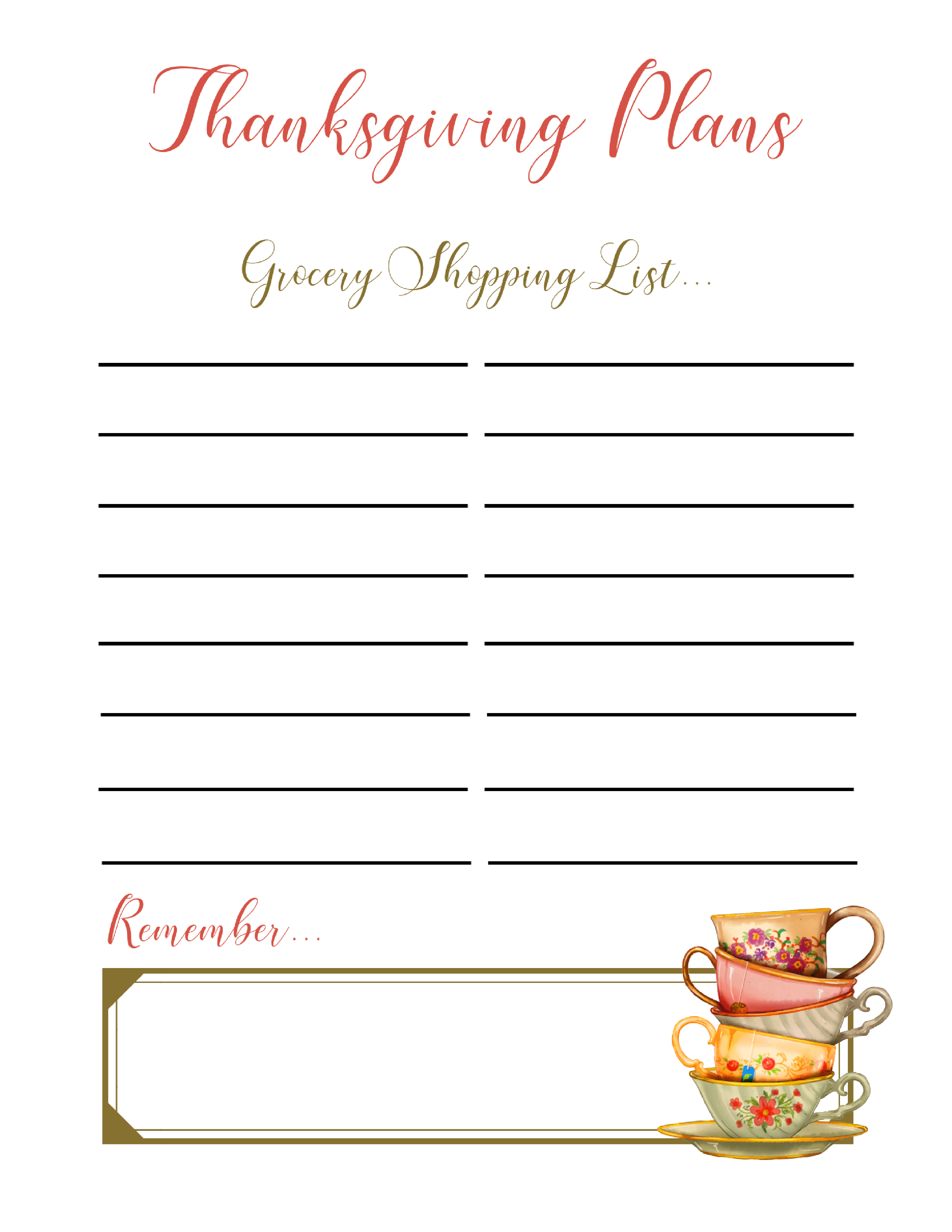 Thanksgiving Planner - Image 4