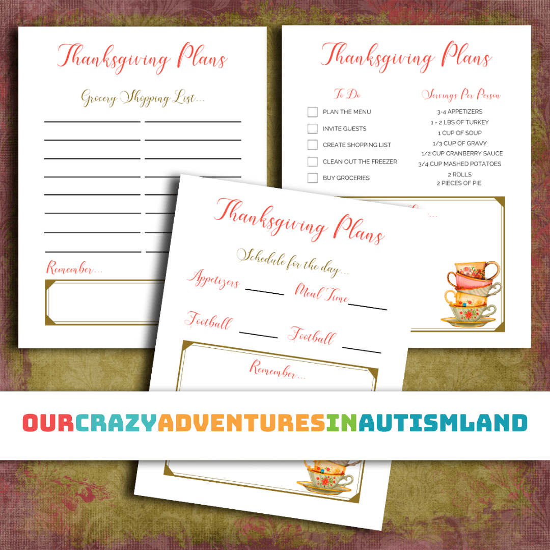 Free Thanksgiving Planner