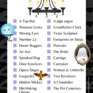 Haunted Mansion Scavenger Hunt & Writing Prompt
