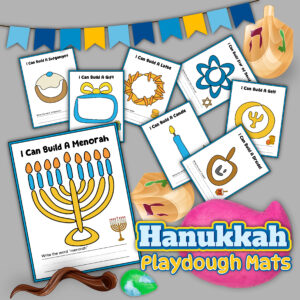 Hanukkah Play Dough Mats