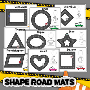 Road Shape Mat Printable Pack
