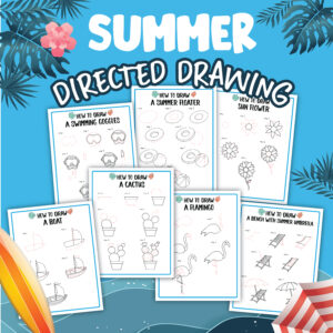 Summer Directed Drawing Printable Pack